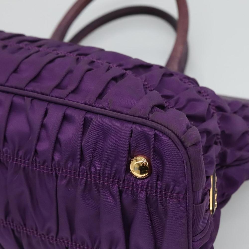 PRADA Hand Bag Nylon 2way Purple Auth 112537 - Picture 12 of 16